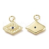 Brass Micro Pave Cubic Zirconia Pendants KK-P188-C05-G-2