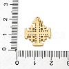 Brass Micro Pave Cubic Zirconia Pendants KK-P308-28G-3