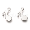 Non-Tarnish 201 Stainless Steel Charms STAS-C017-09P-1