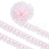 Polyester Double Layer Pleated Lace Ribbon OCOR-WH0097-43C-1