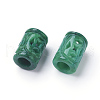 Natural Myanmar Jade/Burmese Jade Carved European Beads G-E418-28B-2