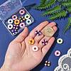18Pcs 9 Colors Baking Paint Alloy Beads FIND-CJ0003-38-4