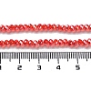 Electroplate Glass Beads Strands EGLA-R048-2mm-03-3