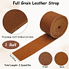 2M Flat AB Grade Cowhide Leather Cord AJEW-WH0479-73F-04-2