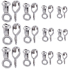 SUNNYCLUE 80Pcs 4 Styles 304 Stainless Steel Ball Chain Connectors FIND-SC0011-11-1