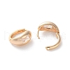 Rack Plating Brass Clear Cubic Zirconia Hoop Earrings EJEW-S241-09G-2