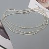 Plastic Imitation Pearl Round Beaded Waist Belly Long Chains for Women FS-WGCCA32-01-1
