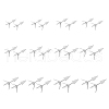 DICOSMETIC 12 Pairs 6 Style 925 Sterling Silver Stud Earring Findings STER-DC0001-27-1