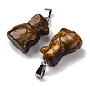Natural Tiger Eye Pendants G-B127-07P-03-3