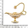 Alloy Enamel Tea Pot Home Display Decoration DJEW-Z010-01G-01-3