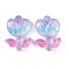 Transparent Epoxy Resin Flower Decoden Cabochons CRES-M034-01D-1