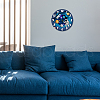 MDF Printed Wall Clock HJEW-WH0058-011-7