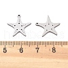 201 Stainless Steel Charms STAS-V001-13-3