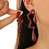 Spray Printed Alloy Stud Earrings WG1C64B-06-1