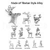 Tibetan Style Alloy Pendants TIBE-CJ0001-06-RS-2
