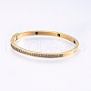 304 Stainless Steel Bangles BJEW-P223-20G-2