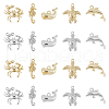 SUPERFINDINGS 20Pcs 10 Style Rack Plating Alloy Charms FIND-FH0007-48-1