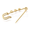 304 Stainless Steel Safety Pins Brooch Findings STAS-K252-11B-G-2
