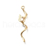 Brass Micro Pave Cubic Zirconia Pendants KK-D312-07G-1