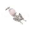 8Pcs Butterfly Tibetan Style Alloy Charms PALLOY-JF03506-4