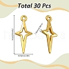 SUNNYCLUE 30Pcs PVD Vacuum Plating 304 Stainless Steel Pendants FIND-SC0011-53-2