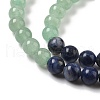 Chakra Natural Red Jasper & Yellow Jade & Green Aventurine & Tiger Eye & Sodalite & Amethyst Beads Strands G-NH0002-E02-6mm-5