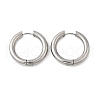 Tarnish Resistant 202 Stainless Steel Huggie Hoop Earrings EJEW-O087-08M-P-1