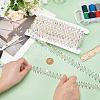 BENECREAT 5 Yards Paillette with Glass Seed Bead Ribbons OCOR-BC0007-67B-3