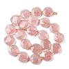 Natural Strawberry Quartz Beads Strands G-C116-A166-03-3