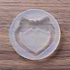 DIY Heart with Bowknot Quicksand Silicone Molds DIY-P067-02-1