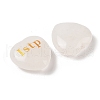 Natural Quartz Crystal Heart Engraving MBTI Figurines Statues for Home Office Desk Decorations X1-G-K353-05E-2