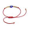 Adjustable Nylon Cord Braided Bead Bracelets BJEW-JB05250-04-3