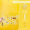 Wood Earring Display Stands EDIS-WH0022-33-3