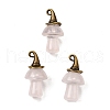 Natural Rose Quartz Mushroom Pendants G-D311-02AB-05-1