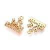 Brass Micro Pave Cubic Zirconia Charms KK-N263-85G-2