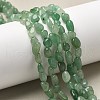 Natural Green Aventurine Nuggets Beads Strands G-L154-10-01-3
