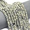 Natural Dalmatian Jasper Beads Strands G-P575-A01-6x4mm-1