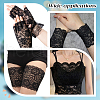 Polyester Elastic Flower Lace Trim Fabric DIY-WH0632-94A-7