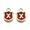 Alloy Enamel Charms ENAM-T012-03X-RS-2