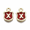 Alloy Enamel Charms ENAM-T012-03X-RS-2