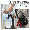 Beebeecraft 2Pcs 2 Colors Polyester Keychains KEYC-BBC0001-04B-5
