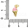 Brass Enamel Charms KK-K400-26G-01-3