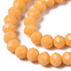 Opaque Solid Color Glass Beads Strands EGLA-A034-P6mm-D21-3