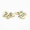 Ion Plating(IP) 201 Stainless Steel Pendants STAS-Q240-086G-2