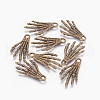 Tibetan Style Alloy Pendants TIBEP-5291-AB-FF-2