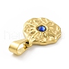 PVD Vacuum Plating 304 Stainless Steel with Rhinestones Pendants STAS-G261-16G-B-3