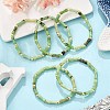 Natural Australia Jade/Chrysoprase Beads Stretch Bracelets for Men Women BJEW-L171-03B-2