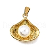 Plastic Pearl Pendants STAS-Q360-06D-G-1