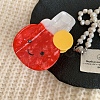Table Tennis Racket Cellulose Acetate(Resin) Claw Hair Clips PW-WG90B61-01-1