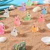 70Pcs 7 Colors Luminous Transparent Resin Pendants RESI-SZ0003-35-4